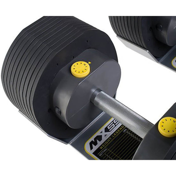 MX Select MX55 Adjustable Dumbbell and Rack Set